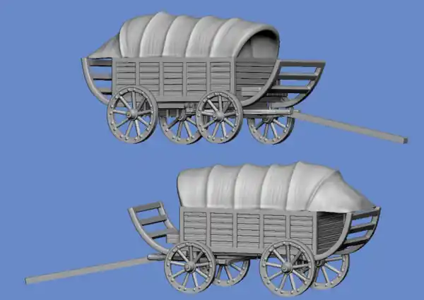 Réduction NEW! Germania-Figuren 48-Z-0009 Transport Wagons Of The Thirty Years‘ War - Version 02