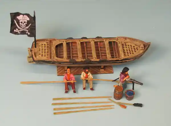 NEW! Germania-Figuren 72-8012 Pirates‘ Pinnace - Full Hull Model Prix Bas