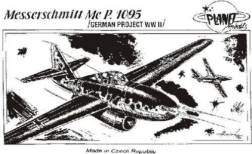Planet Models 017 Messerschmitt Me P.1095 Nouveauté