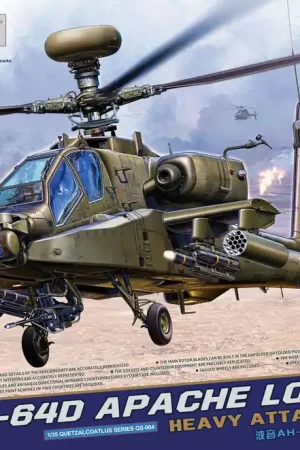 Meng Model QS004 Boeing AH-64D Apache Longbow Heavy Attack Helicopter Offre Spéciale
