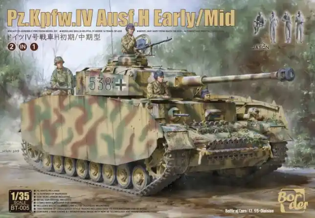 Meilleure Vente Border Model BT005 Pz.Kpfw.IV Ausf.H Early/Mid 2 in 1