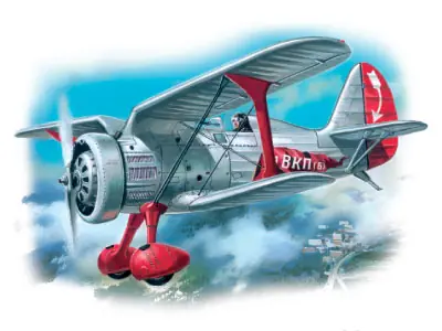 ICM 72062 Polikarpov I-15 Soviet biplane Marque
