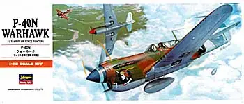 Retour Gratuit Hasegawa A09 P-40N Warhawk