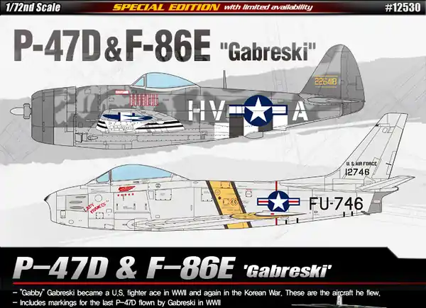 Academy 12530 P-47D & F-86E "Gabreski" Dernière Chance