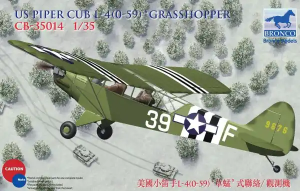 Bronco CB35014 US Piper Cub L-4(0-59) Grasshopper Bon Plan