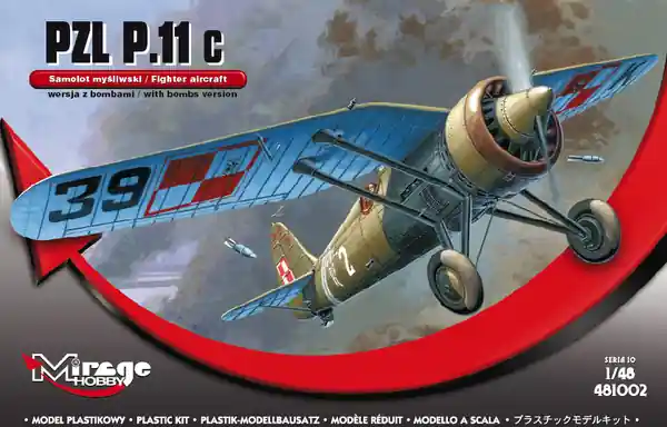 Achetez Aujourd'hui Mirage-Hobby 481002 PZL P-11c with bombs (+resin, photoetch)