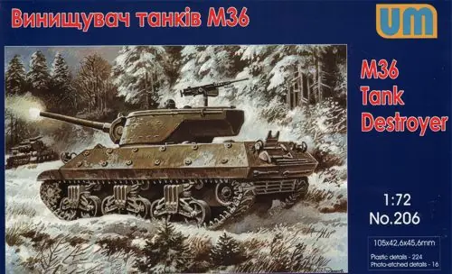 Retour Gratuit Unimodels 206 American tank destroyer M36 Jackson