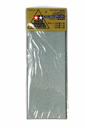 5 papiers à poncer souple P400 P600 et P1000 pour finition - TAMIYA 87010 Top Vente
