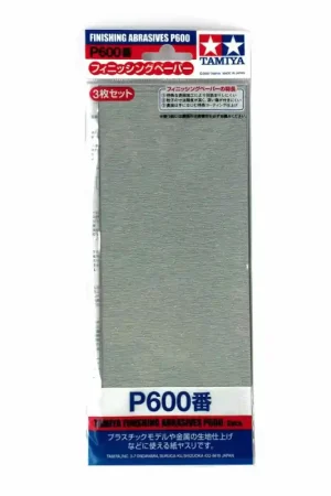 3 papiers à poncer souple P600 pour finition - TAMIYA 87055 Marque