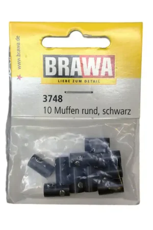 Vente Directe fiches de connexion mâles, ∅ 1,6 mm, Noir - Brawa 3748