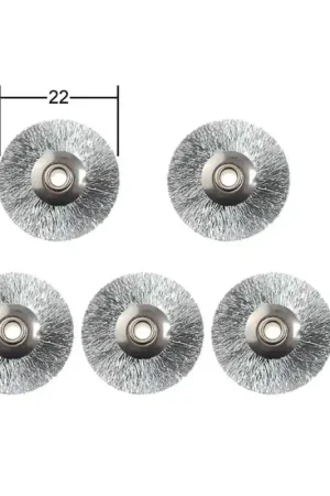 Brosses en acier inoxydable "Disque" Ø22mm (x5) - PROXXON 28956 Must-Have
