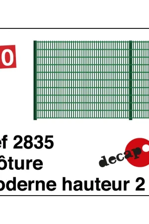 Affaire À Saisir Clôture moderne hauteur 2m HO Decapod 2835