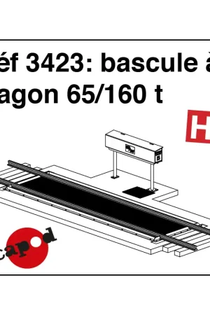 Petit Prix Bascule à wagon 65/160 t HO Decapod 3423