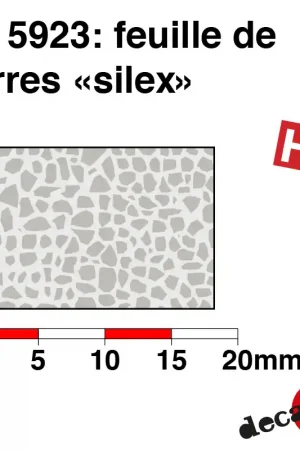 Achetez Aujourd'hui Feuille de pierres silex HO Decapod 5923