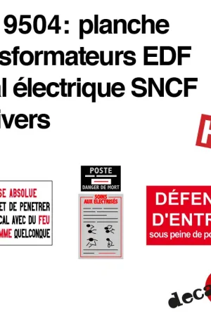 Meilleur Prix Planche Transformateurs EDF local électrique SNCF et divers HO Decapod 9504