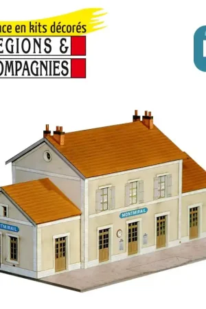 Acheter Direct Gare type Est 5 portes (Montmirail) HO Régions et Compagnies GAR704