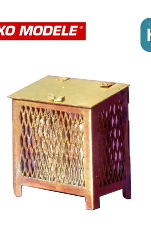 Abris grillagés bouteille de gaz (réchauffage des aiguillages) 2 pcs HO Haxo Modèle HM45045 Prix Promo