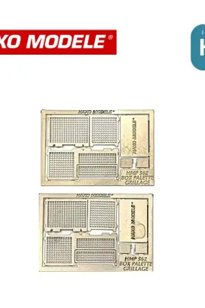 Vente Flash Containers type Box palettes grillagés 2 pcs HO Haxo Modèle HM47065