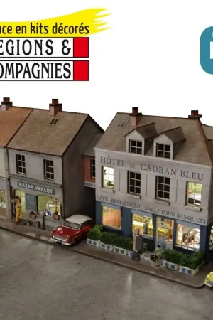 3 Maisons Île de France (3 commerces) angle à droite HO Régions et Compagnies QIF002 Super Prix
