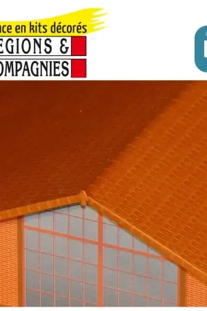 Dernier Modèle Tuiles mécaniques (carton gaufré) HO Régions et Compagnies MAT001