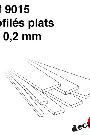 Produit De Marque Profilés plats Epaisseur 0.2mm Decapod 9015