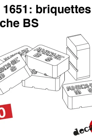 Achat Immédiat Briquettes Aniche BS (20 pcs) O Decapod 1651
