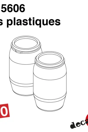 Vente Directe Fûts plastiques (6 pcs) HO Decapod 5606