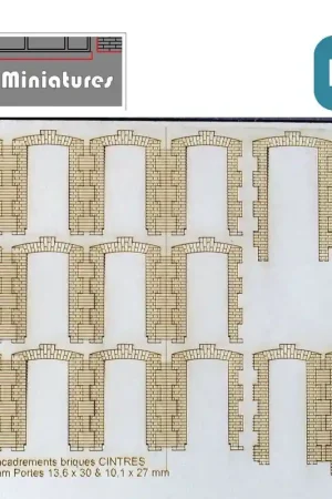 Authentique Moulures d’encadrements en briques HO Cités miniatures ED-073-2-HO