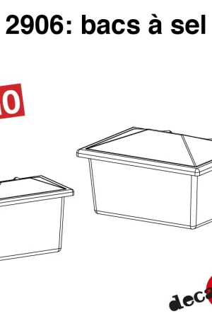 Bacs à sel (5 pcs) HO Decapod 2906 Prix Promo