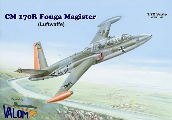 Commander Maintenant Valom 72084 Fouga CM.170R Magister (Luftwaffe) French training jet aircraft in German marking
