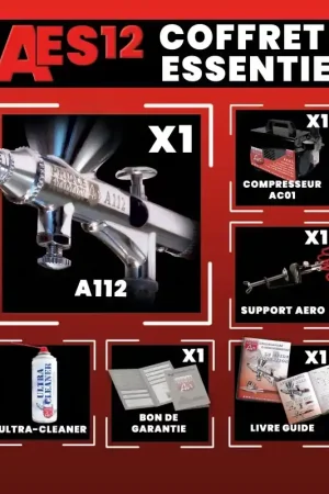 Aérographe Coffret Complet Essentiel Précision Bon Plan