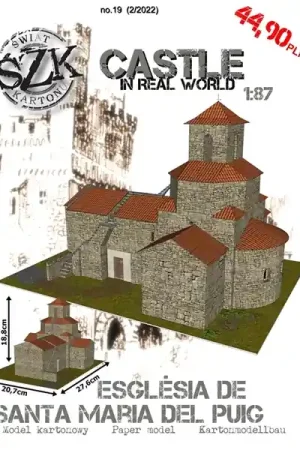 Świat z kartonu SC019 Esglesia De Santa Maria Del Puig Prix Choc