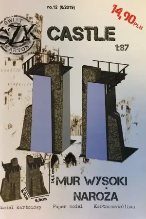 Świat z kartonu SC012 Mur Wysoki Naroża Achat Immédiat