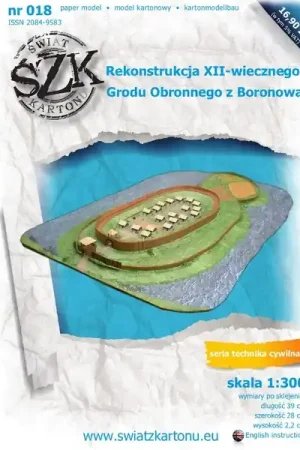 Meilleure Vente Świat z kartonu 018 Rekonstrukcja XII-wiecznego Grodu Obronnego z Boronowa