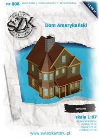 Świat z kartonu 008 Dom Amerykański Livraison Express