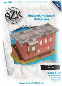 Certifié Świat z kartonu 007 Budynek Nastawni Kolejowej
