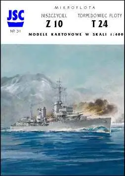 JSC 031 Niemiecki niszczyciel Z 10 i torpedowiec floty T 24 Nouvelle Collection