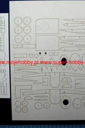 WAK LAS2110-1811-1405 Supermarine Spitfire Mk.IIa / Mk.Ia - laserowo wycięte elementy Meilleur Prix