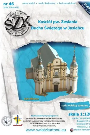 Świat z kartonu 046 Kościół pw. Zesłania Ducha Świętego w Jasieńcu Nouvel Arrivage