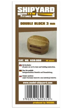 ShipYard ASB006 Double Blocks 3mm Réduction
