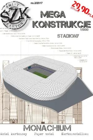 Świat z kartonu stad02-2017 Stadion Monachium Offre Du Jour
