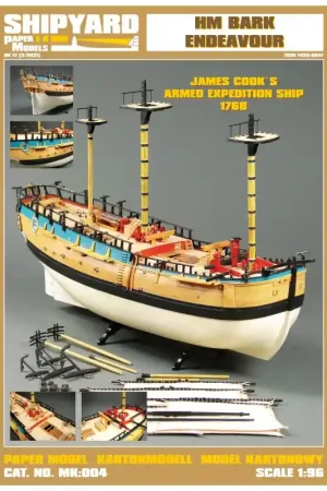 Usine Directe ShipYard MK004 HM Bark Endeavour - James Cook‘s Armed Expedition Ship 1768