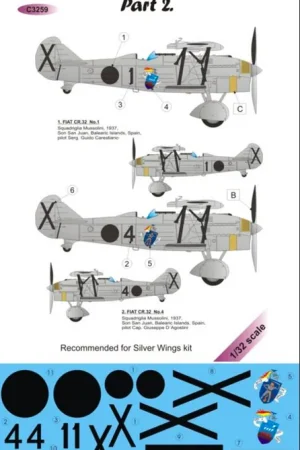 Acheter En Ligne LF Models C3259 FIAT CR.32 Squadriglia Musollini part 2.