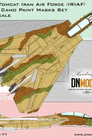 NEW! DN Models 48-827-177 Grumman F-14 A Tomcat - Iran Air Force (IRIAF) Legacy Camo Paint Masks Set Offre Exclusive