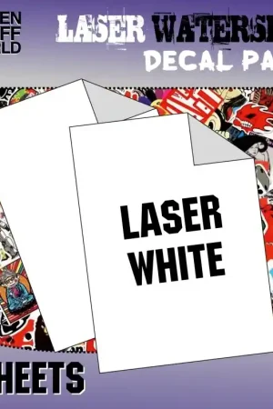 Certifié Green Stuff World 10069 Waterslide Decals - Laser White
