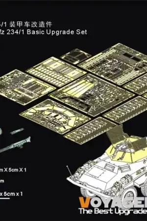 Acheter Direct NEW! VoyagerModel.Co.Ltd PE351389A German WWII Sd.Kfz 234/1 - Basic Upgrade Set (for RMF 5154 Kit)