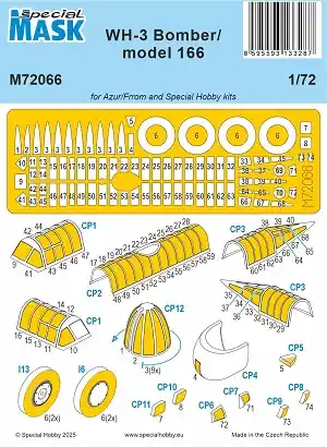 Special Hobby M72066 Martin B-10 (WH-3 / Model 166) - Mask Set (for Azur and Special Hobby Kits) Must-Have