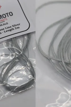 Commander Vite Yamamoto Model Parts TUN64 Braided Hose Line Silver 0,4mm 2m