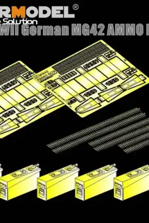 VoyagerModel.Co.Ltd PEA354 WWII German MG42 Ammo Boxes Affaire À Saisir