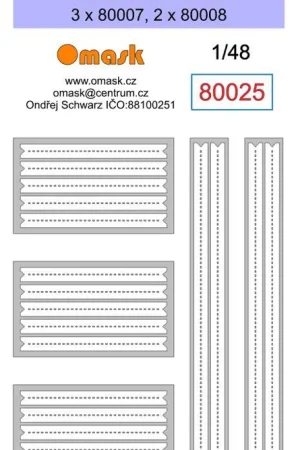 Omask 80025 Luftwaffe Set 2 (3 x 80007, 2 x 80008) Produit De Marque